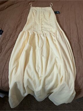 wild fable Cream Spaghetti-Strap Maxi Dress
